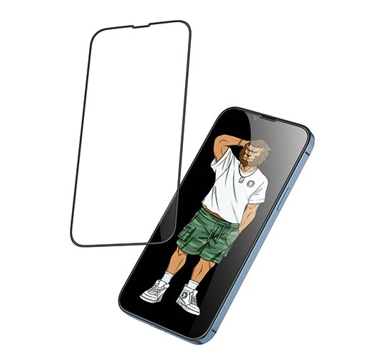 Green 3D Silicone HD Glass Screen Protector Compatible with iPhone 13 / 13 Pro 6.1"